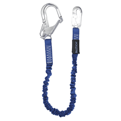 FallTech 4½' to 6' ElasTech Energy Absorbing Lanyard Single-leg with Aluminum Connectors - 82403A