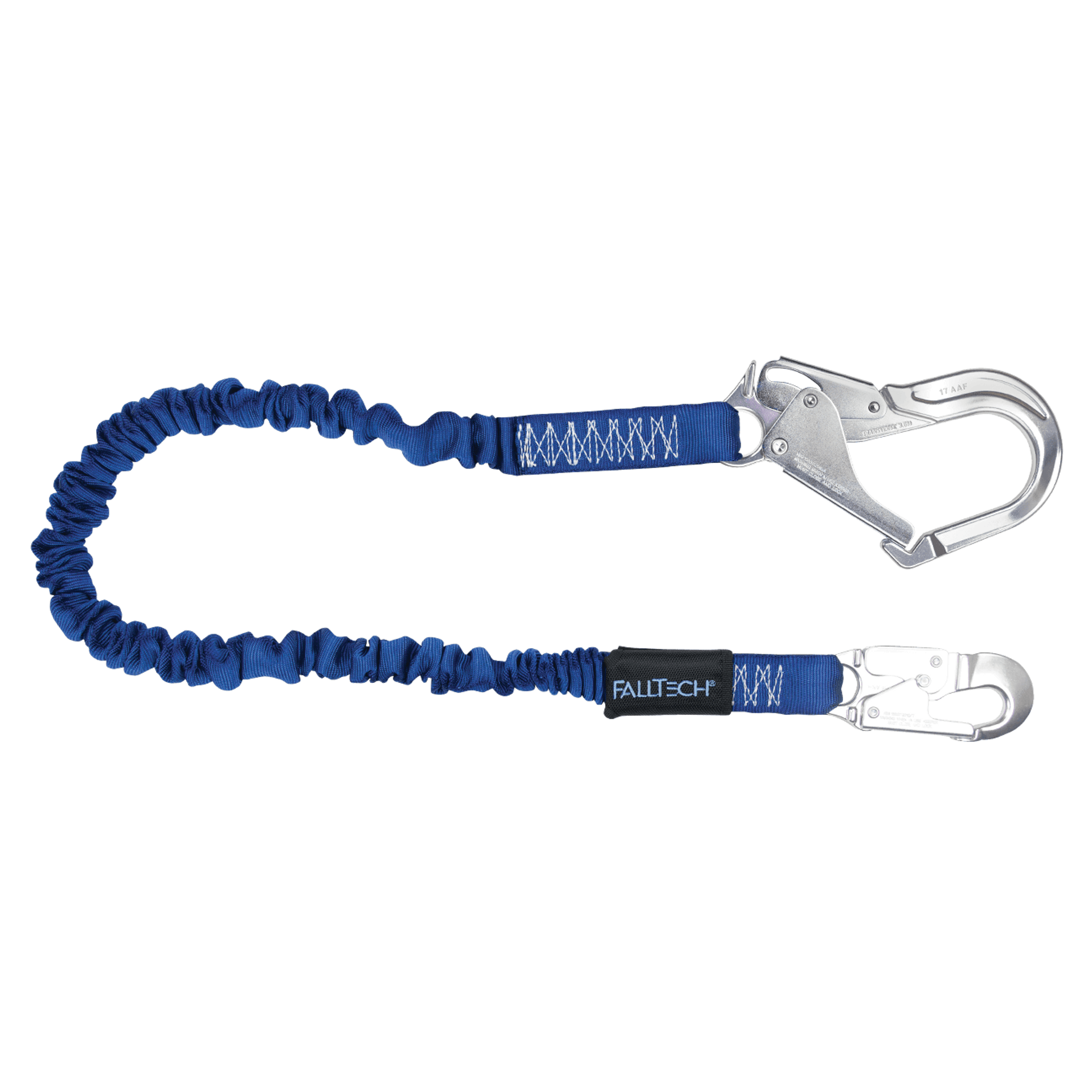 FallTech 4½' to 6' ElasTech Energy Absorbing Lanyard Single-leg with Aluminum Connectors - 82403A