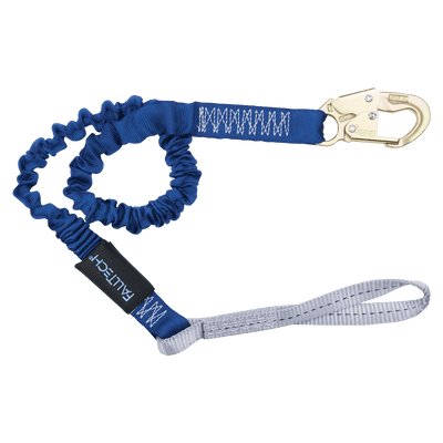 FallTech 41/2' to 6' ElasTech Energy Absorbing Lanyard Single-leg with Choke-loop and Steel Snap Hook - 8240L