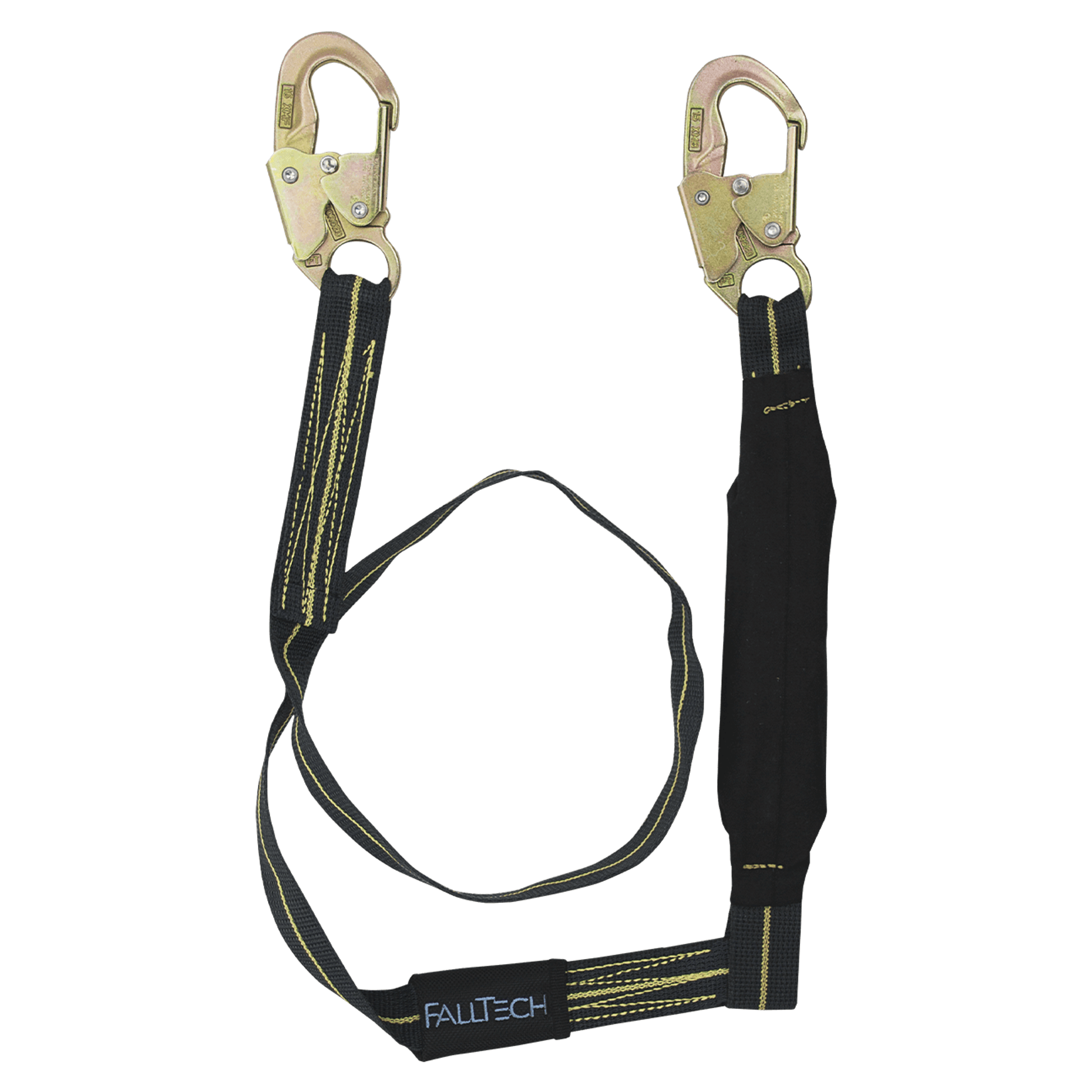 FallTech 6' WeldTech Kevlar Energy Absorbing Lanyard Single-leg with Steel Snap Hooks - 8242