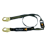 FallTech 6' Arc Flash Energy Absorbing Lanyard Single-leg with Steel Snap Hooks - 8242AF