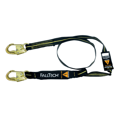 FallTech 6' Arc Flash Energy Absorbing Lanyard Single-leg with Steel Snap Hooks - 8242AF