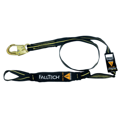 FallTech 6' Arc Flash Energy Absorbing Lanyard Single-leg with Choke-loop with Steel Snap Hook - 8242L