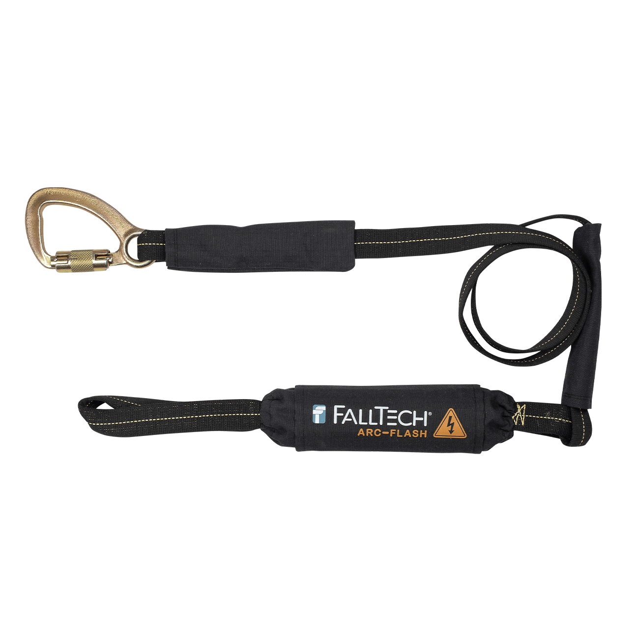 FallTech 6' Arc Flash Energy Absorbing Lanyard Single-leg w/ Choke-loop and Steel Snap Hook - 8242LB