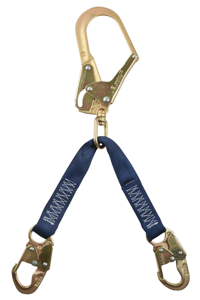 FallTech 19" Rebar Positioning Assembly with Jacketed Web and Steel Swivel Rebar Hook - 825012W