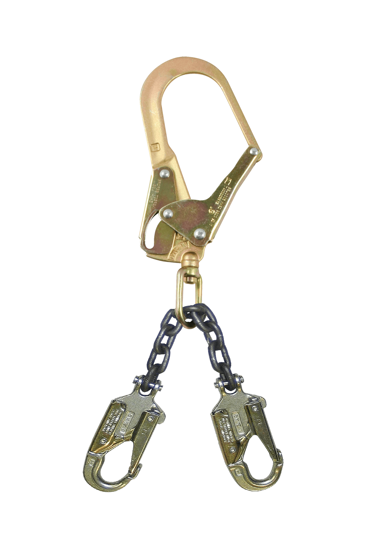 FallTech 17" Premium Rebar Positioning Assembly with Chain and Steel Swivel Rebar Hook - 82506L