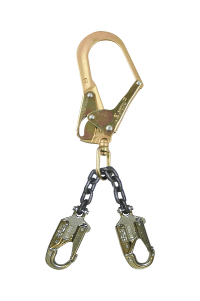 FallTech 17" Premium Rebar Positioning Assembly with Chain and Steel Swivel Rebar Hook - 82506L