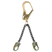 FallTech 23" Premium Rebar Positioning Assembly with Chain and Steel Swivel Rebar Hook - 8250