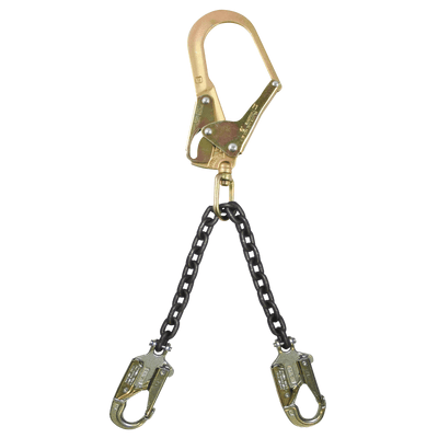 FallTech 23" Premium Rebar Positioning Assembly with Chain and Steel Swivel Rebar Hook - 8250
