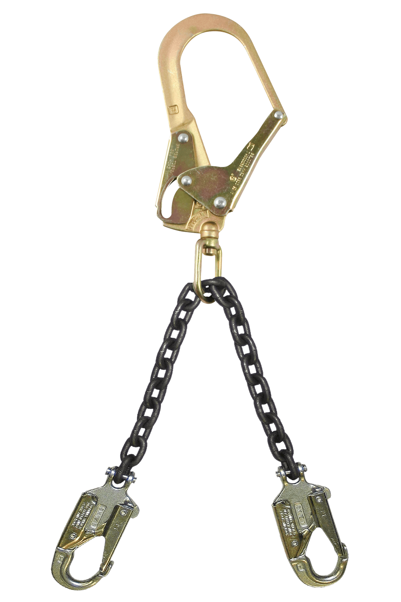 FallTech 23" Premium Rebar Positioning Assembly with Chain and Steel Swivel Rebar Hook - 8250