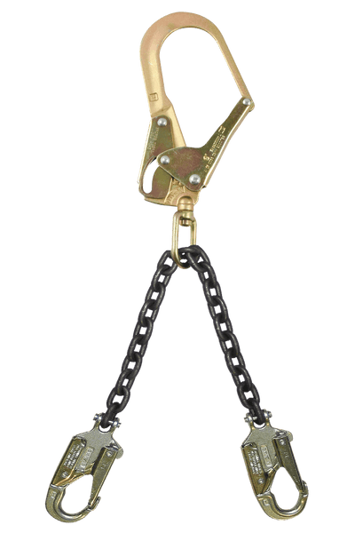FallTech 23" Premium Rebar Positioning Assembly with Chain and Steel Swivel Rebar Hook - 8250