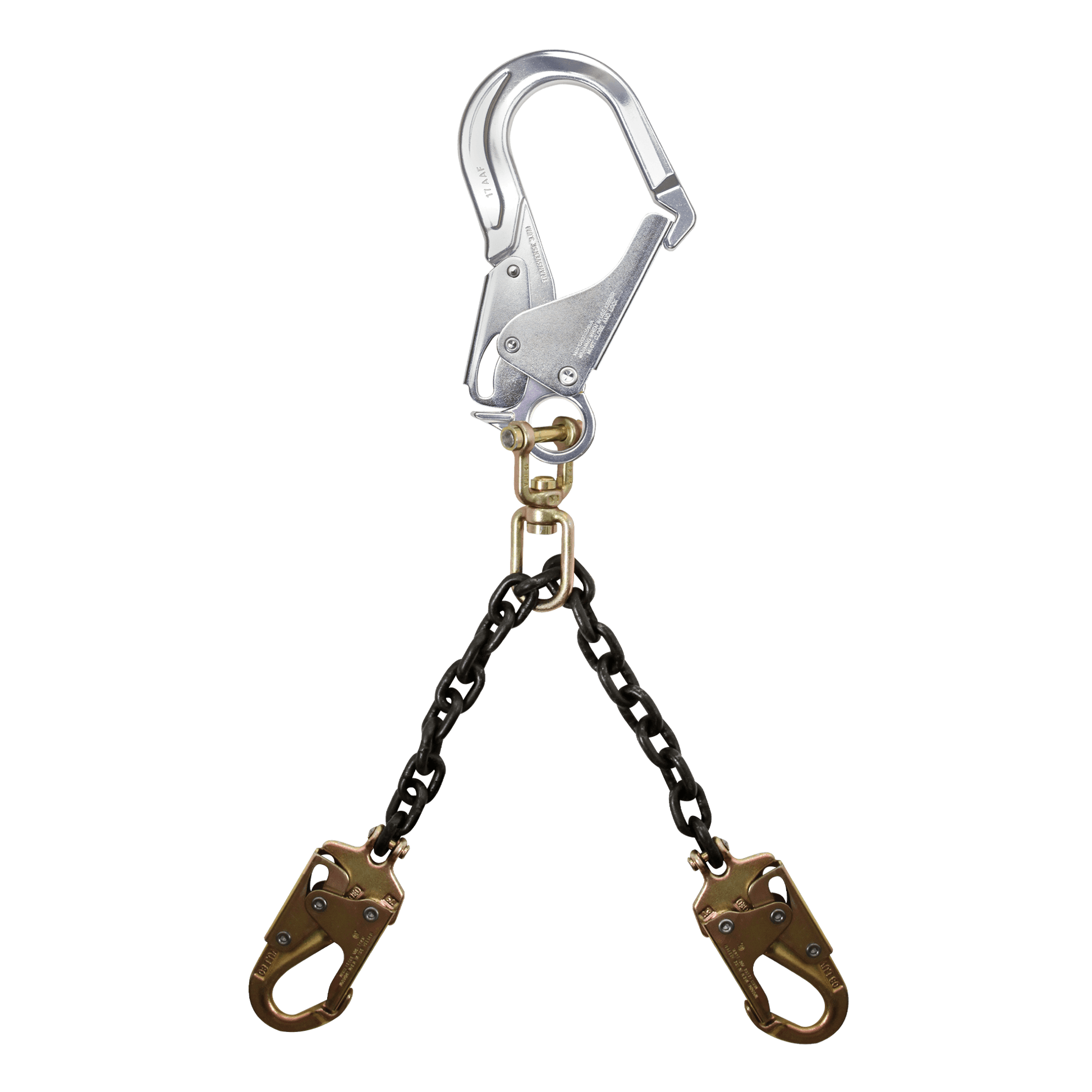 FallTech 24" Premium Rebar Positioning Assembly with Chain and Aluminum Rebar Hook with Swivel - 8250A