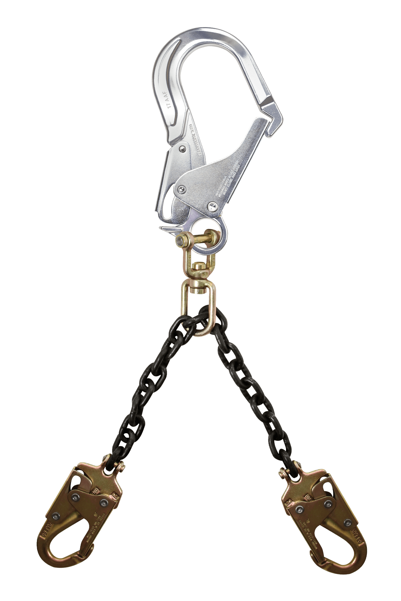 FallTech 24" Premium Rebar Positioning Assembly with Chain and Aluminum Rebar Hook with Swivel - 8250A