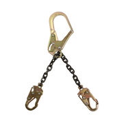 FallTech 21" Standard-duty Rebar Positioning Assembly with Chain and Steel non-Swivel Rebar Hook - 8250LT