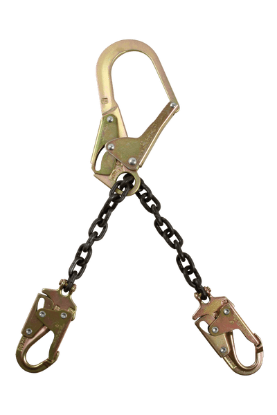 FallTech 21" Standard-duty Rebar Positioning Assembly with Chain and Steel non-Swivel Rebar Hook - 8250LT