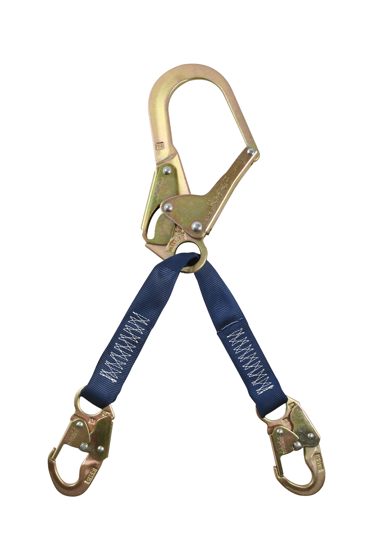 FallTech 24" Standard-duty Rebar Positioning Assembly with Jacketed Web and Steel non-Swivel Rebar Hook - 8250LTW