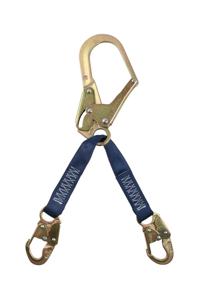 FallTech 24" Standard-duty Rebar Positioning Assembly with Jacketed Web and Steel non-Swivel Rebar Hook - 8250LTW