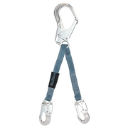 FallTech 24" Standard-duty Rebar Positioning Assembly with Jacketed Web and Aluminum non-Swivel Rebar Hook - 8250LTWA