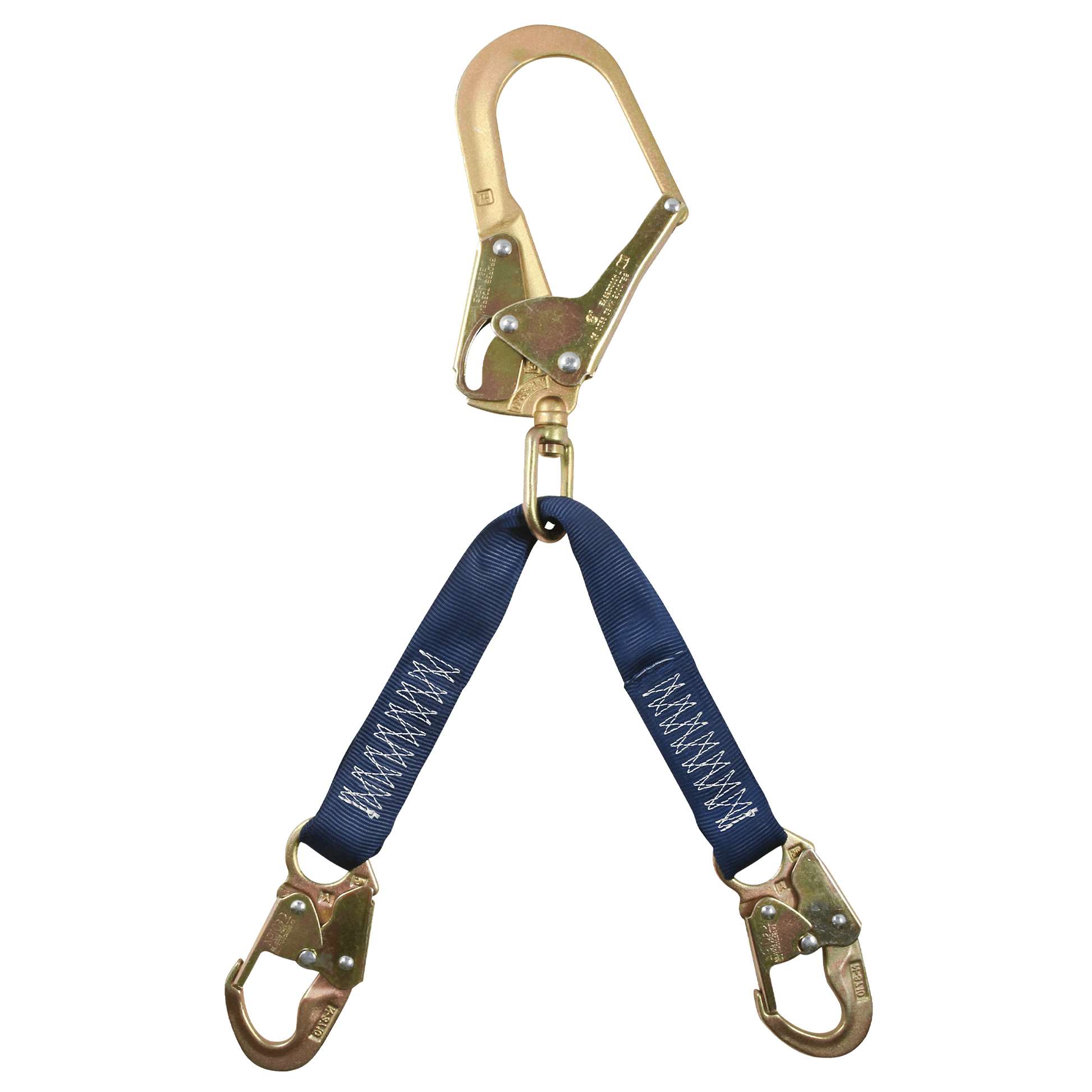 FallTech 23" Premium Rebar Positioning Assembly with Jacketed Web and Steel Swivel Rebar Hook - 8250W