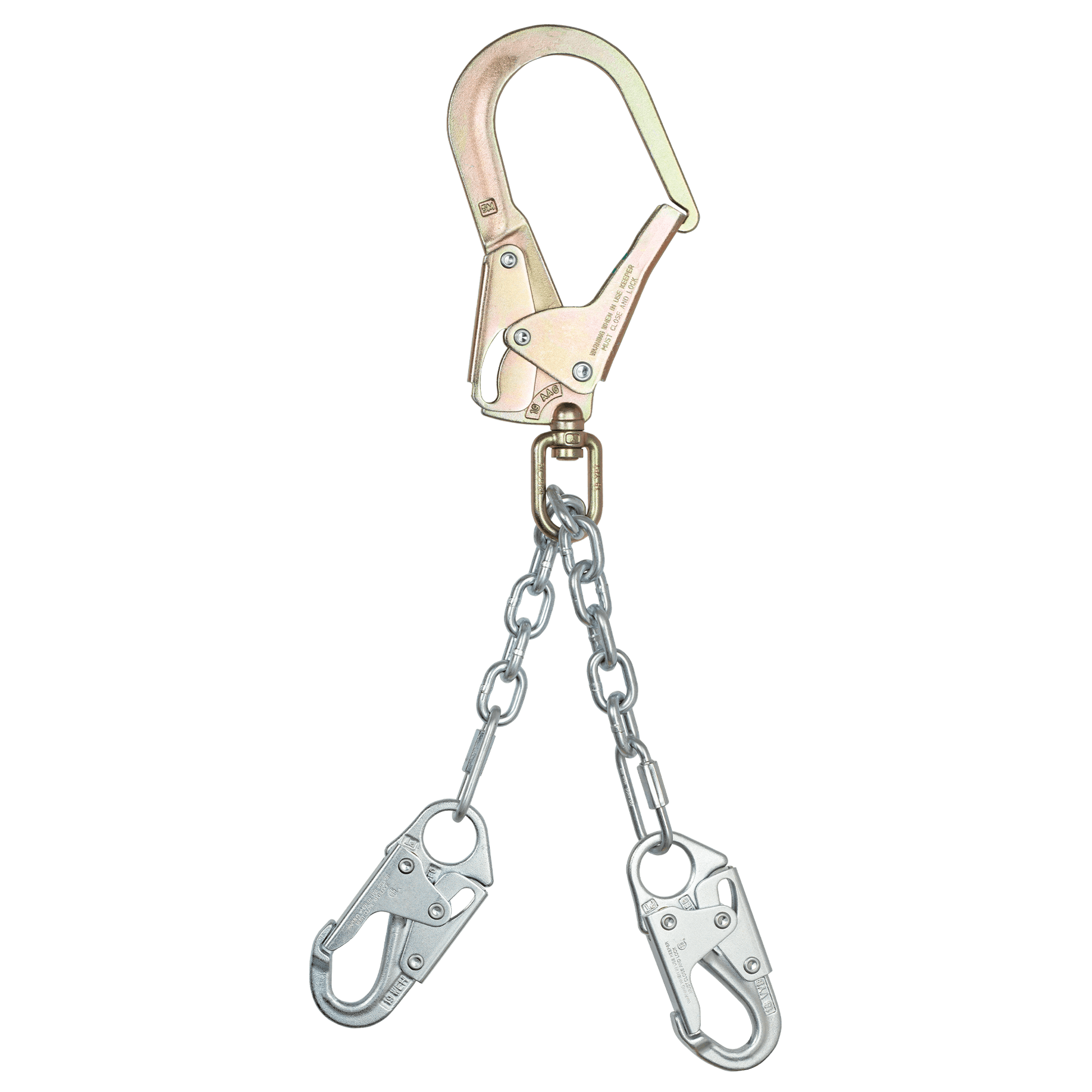 FallTech 23" Premium Rebar Positioning Assembly with GR 43 Chain with Swivel Rebar Hook - 8252