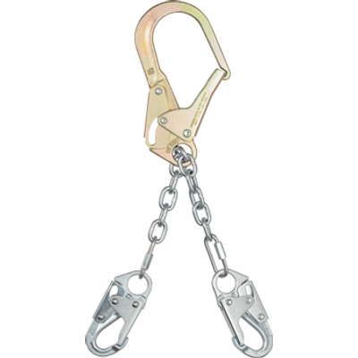 FallTech 21" Premium Rebar Positioning Assembly with GR 43 Chain with Non-Swivel Rebar Hook - 8252LT