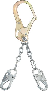FallTech 21" Premium Rebar Positioning Assembly with GR 43 Chain with Non-Swivel Rebar Hook - 8252LT