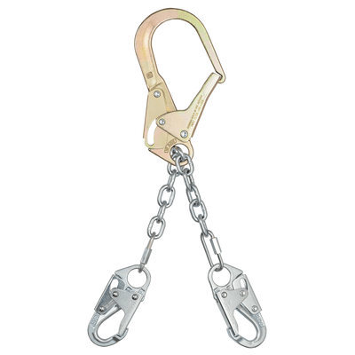 FallTech 21" Premium Rebar Positioning Assembly with GR 43 Chain with Non-Swivel Rebar Hook - 8252LT