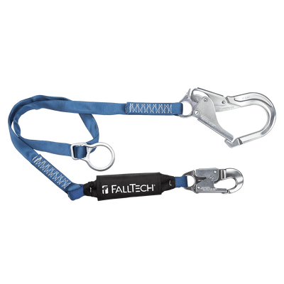 FallTech 6' ViewPack Tie-back Energy Absorbing Lanyard Single-leg with Aluminum Connectors - 825623A