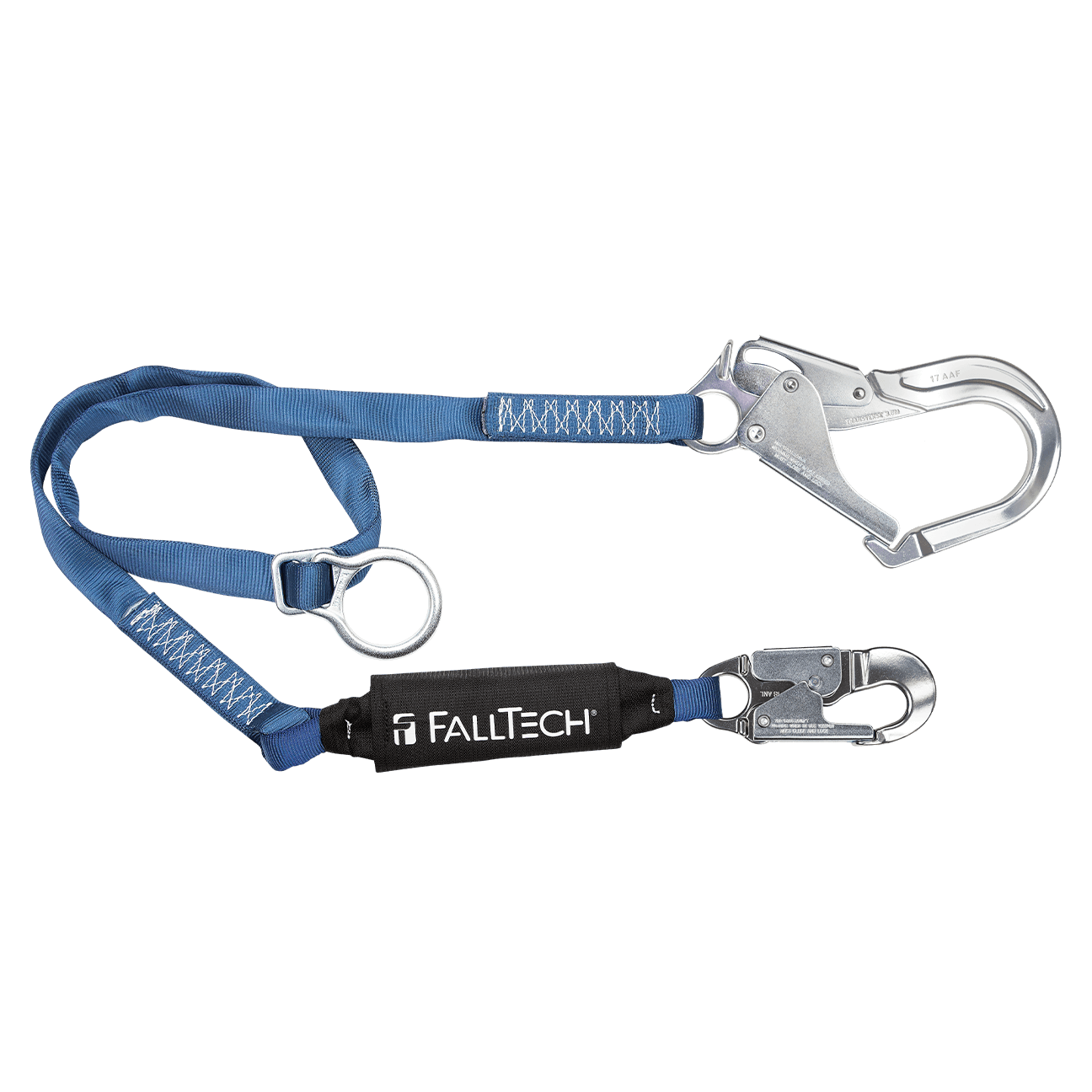 FallTech 6' ViewPack Tie-back Energy Absorbing Lanyard Single-leg with Aluminum Connectors - 825623A