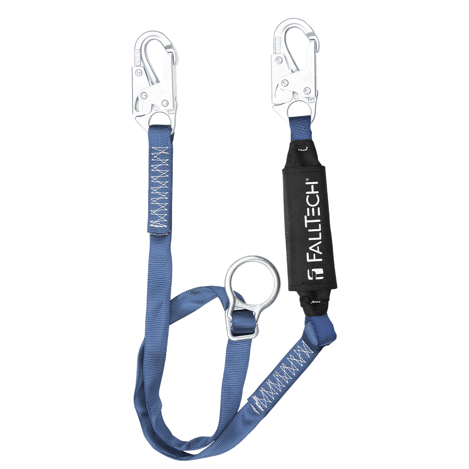 FallTech 6' ViewPack Tie-back Energy Absorbing Lanyard Single-leg with Steel Snap Hooks - 82562