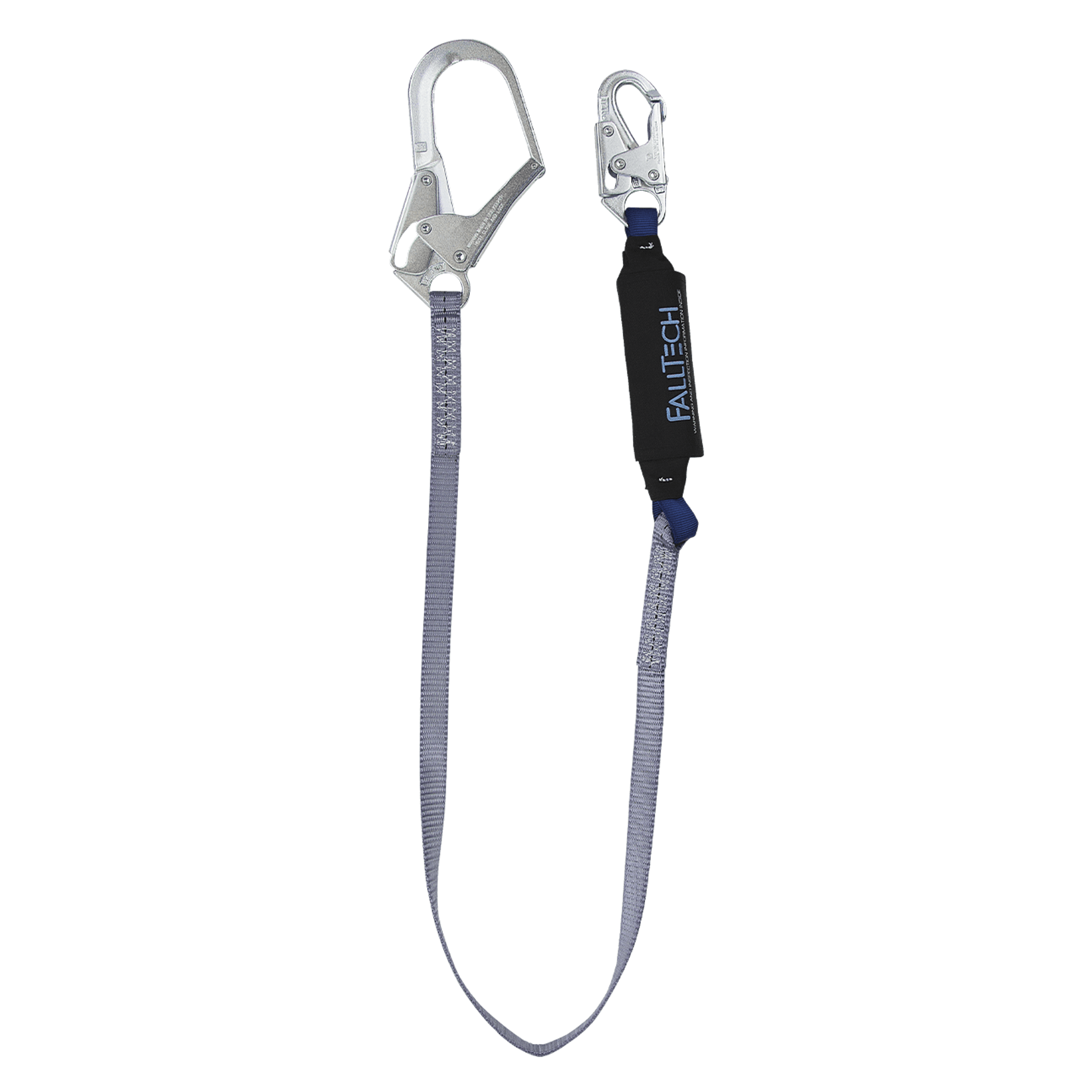 FallTech 6' ViewPack Energy Absorbing Lanyard Single-leg with Steel Connectors - 82563