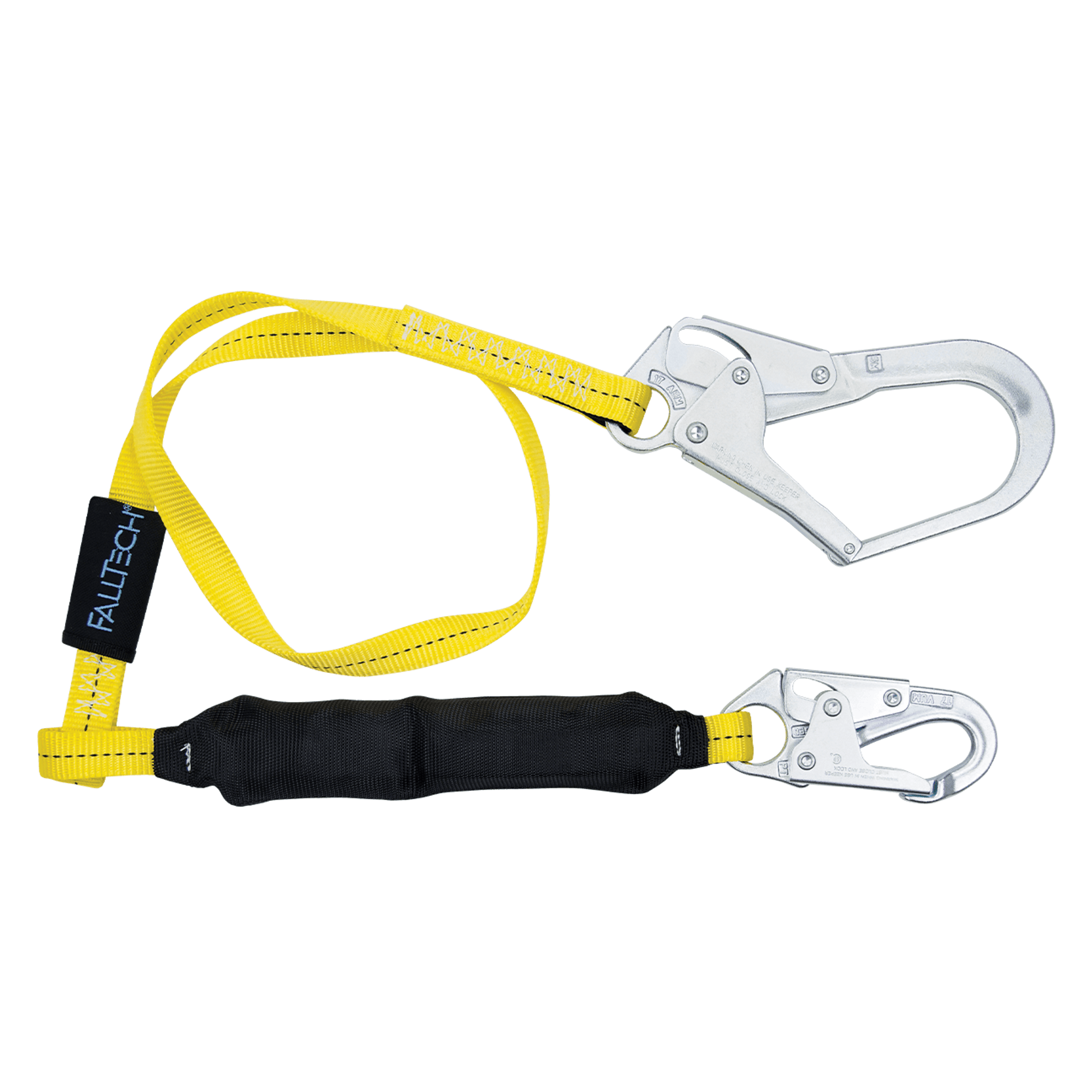 FallTech 6' Soft Pack FT Basic Energy Absorbing Lanyard Single-leg with Steel Connectors - 8256LT3
