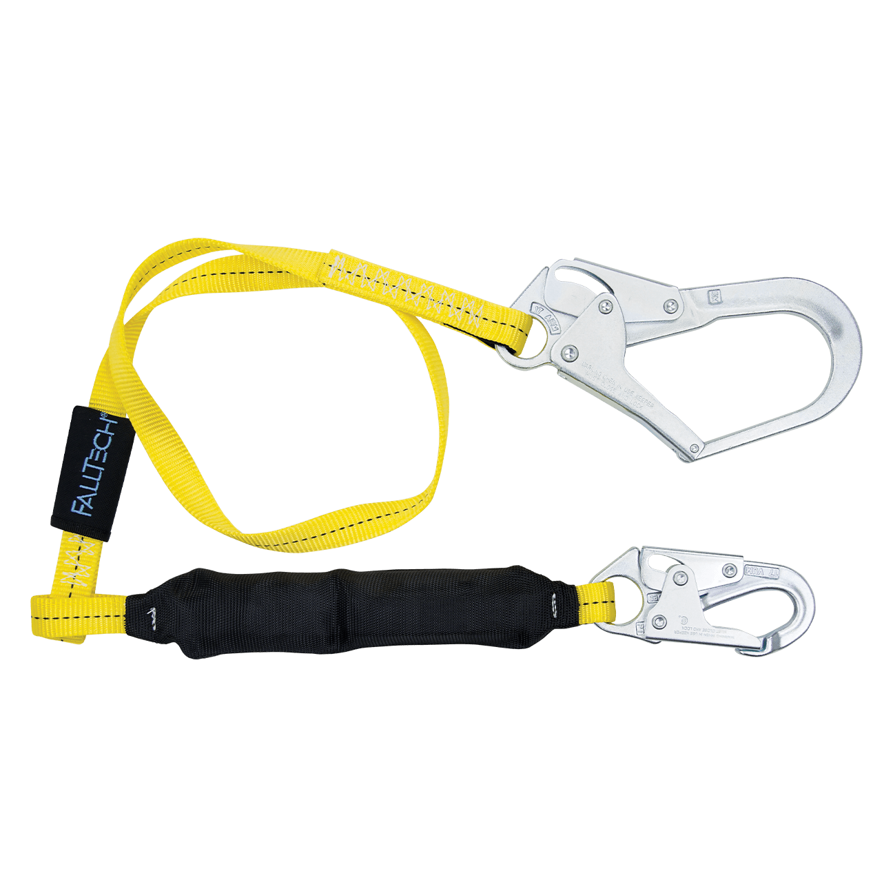 FallTech 6' Soft Pack FT Basic Energy Absorbing Lanyard Single-leg with Steel Connectors - 8256LT3