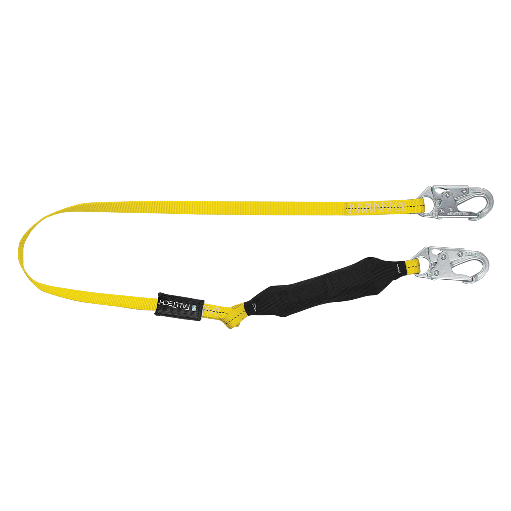 FallTech 6' Soft Pack FT Basic Energy Absorbing Lanyard Single-leg with Steel Snap Hooks - 8256LT