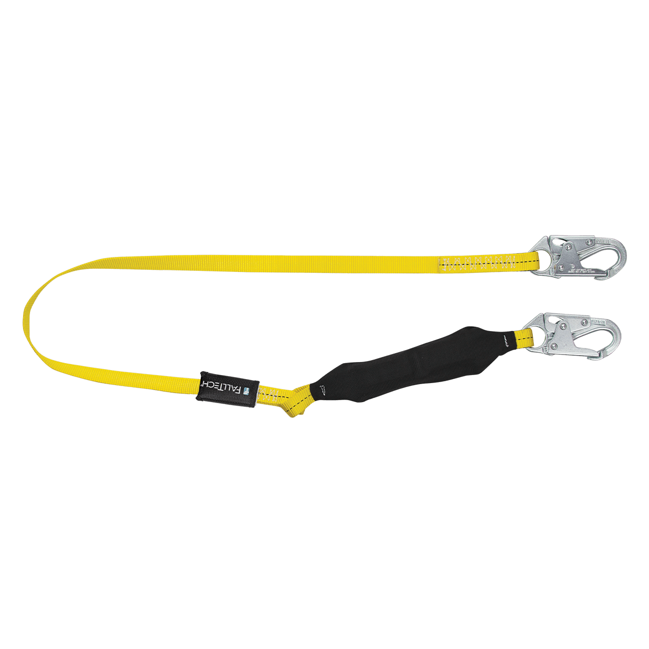 FallTech 6' Soft Pack FT Basic Energy Absorbing Lanyard Single-leg with Steel Snap Hooks - 8256LT
