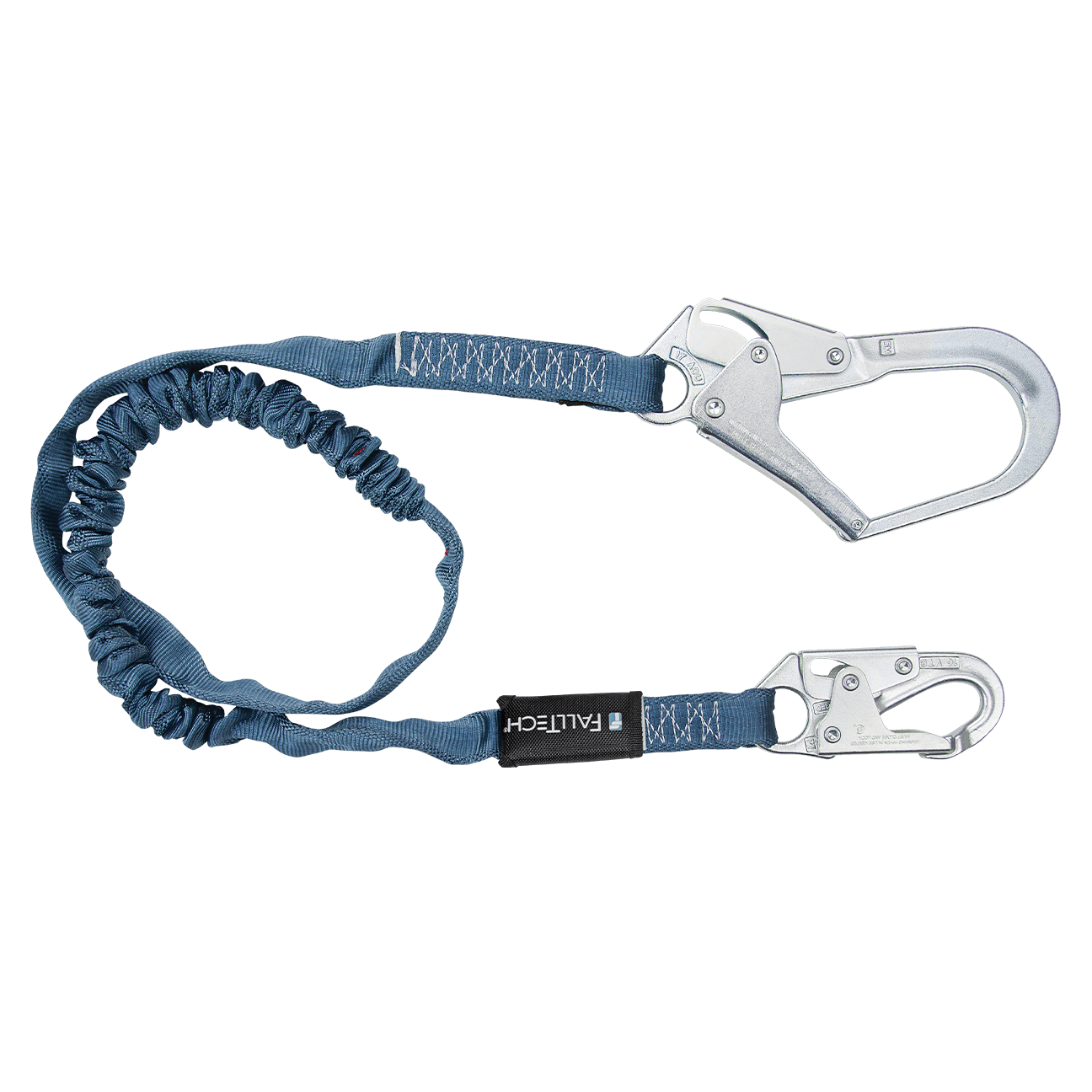 FallTech 6' Internal Energy Absorbing Lanyard Single-leg with Steel Connectors - 82593
