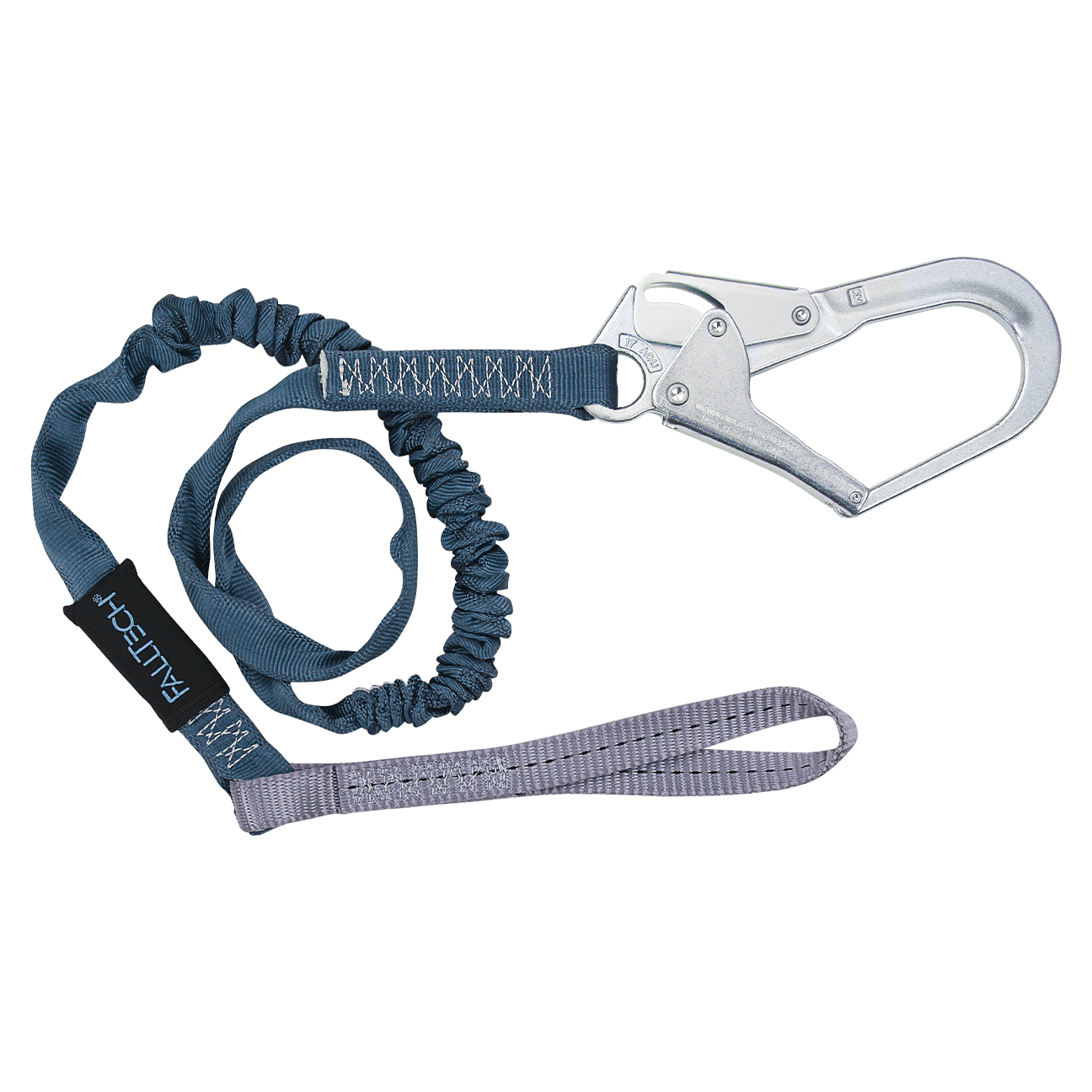 FallTech 6' Internal Energy Absorbing Lanyard Single-leg with Choke-loop with Steel Rebar Hook - 82593L