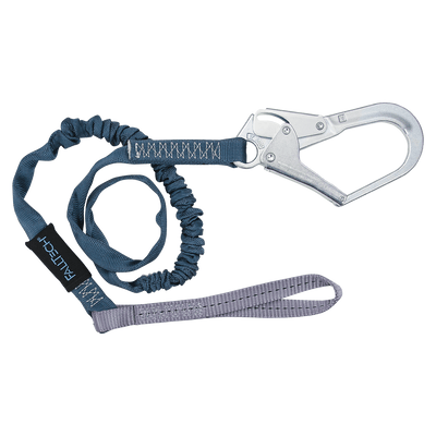 FallTech 6' Internal Energy Absorbing Lanyard Single-leg with Choke-loop with Steel Rebar Hook - 82593L
