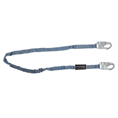 FallTech 6' Internal Energy Absorbing Lanyard Single-leg with Steel Snap Hooks - 8259
