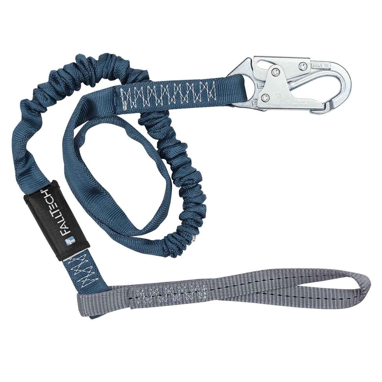 FallTech 6' Internal Energy Absorbing Lanyard Single-leg with Choke-loop with Steel Snap Hook - 8259L