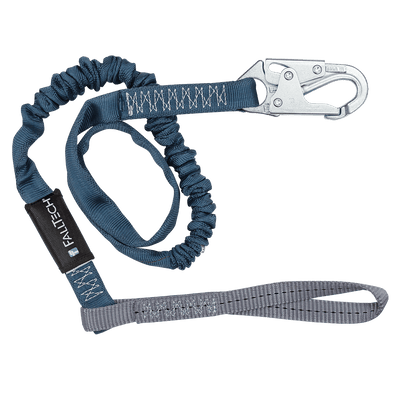 FallTech 6' Internal Energy Absorbing Lanyard Single-leg with Choke-loop with Steel Snap Hook - 8259L