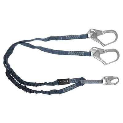 FallTech 6' Internal Energy Absorbing Lanyard Double-leg with Steel Connectors - 8259Y3