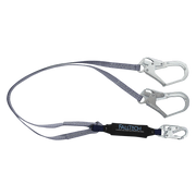 FallTech 6' ViewPack Energy Absorbing Lanyard Double-leg with Steel Connectors - 826073