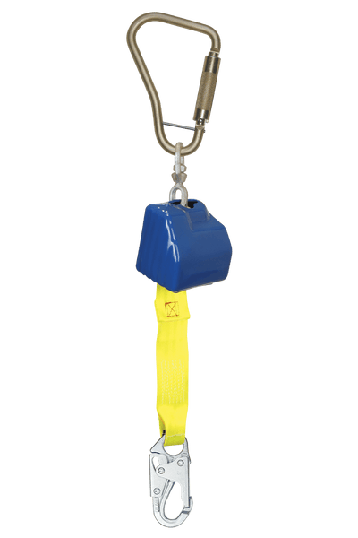 FallTech 8' Web Retractor with Steel Snap Hook Includes Large Size Steel Anchorage Carabiner - 82624