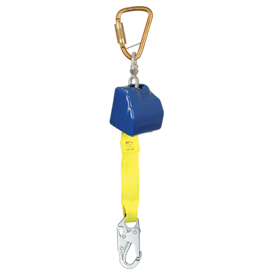FallTech 8' Web Retractor with Steel Snap Hook Includes Standard Size Steel Anchorage Carabiner - 8262