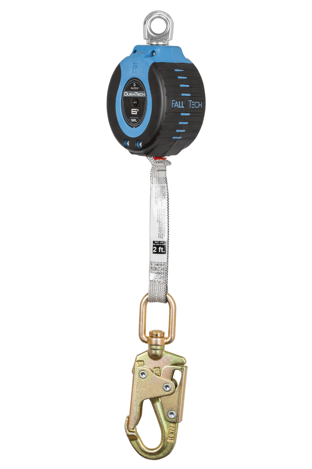 FallTech 6' DuraTech Personal SRL with Steel Swivel Snap Hook - 82706SA2