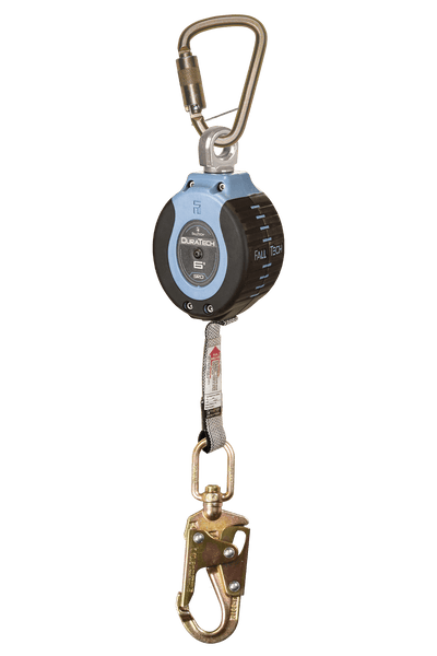 FallTech 6' DuraTech Personal SRL with Steel Swivel Snap Hook Includes Steel Dorsal Connecting Carabiner - 82706SB2