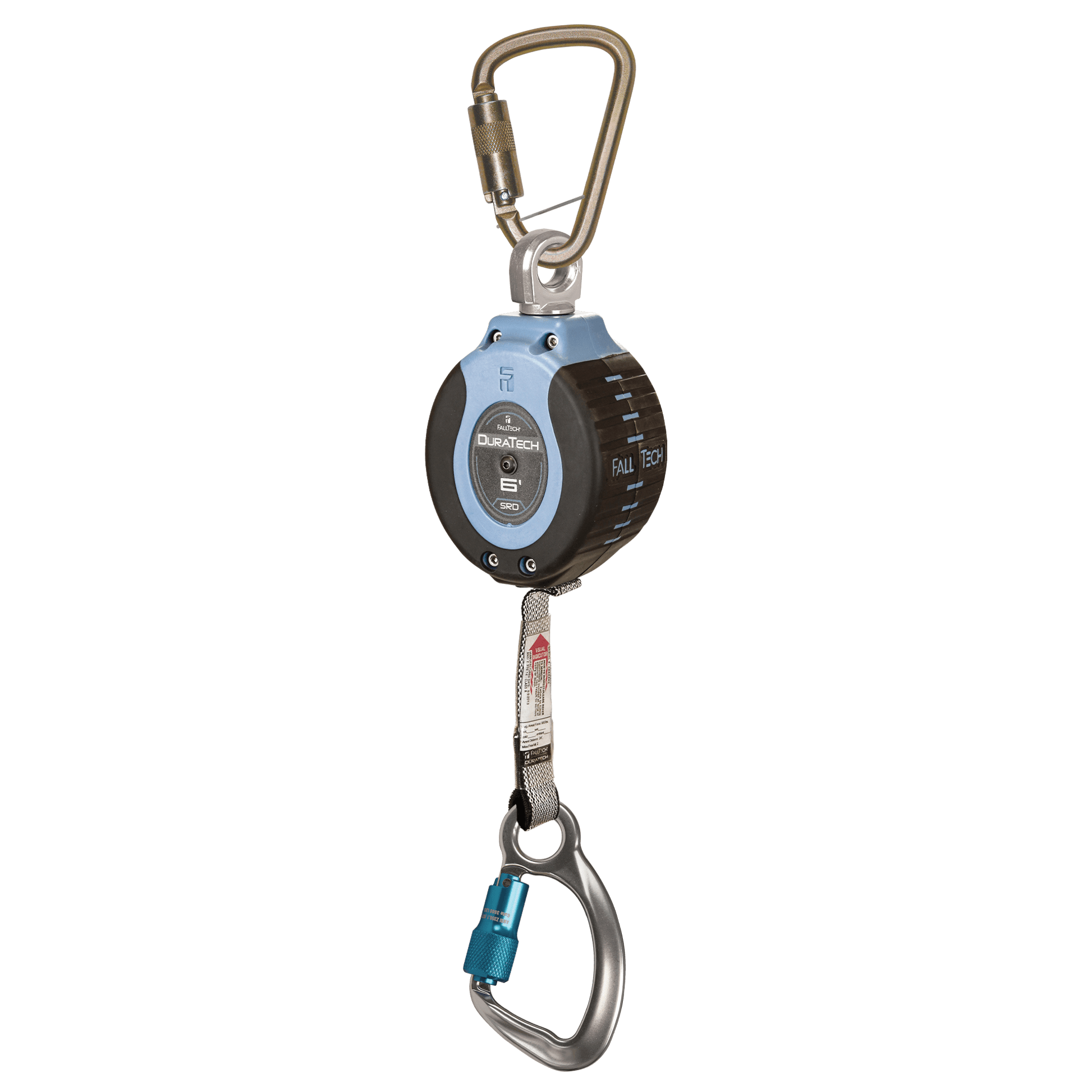 FallTech 6' DuraTech Personal SRL with Aluminum Carabiner Includes Steel Dorsal Connecting Carabiner - 82706SB6