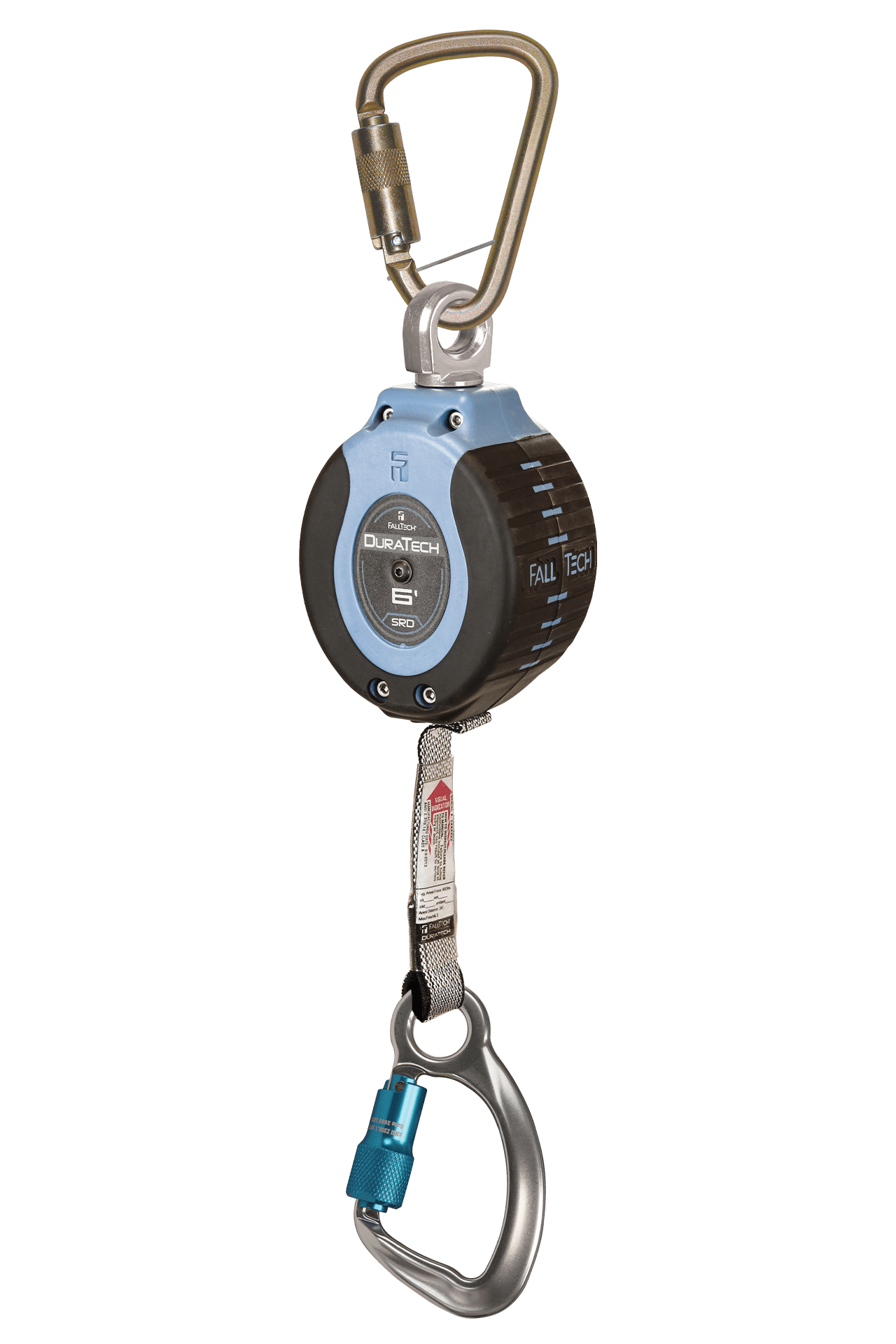 FallTech 6' DuraTech Personal SRL with Aluminum Carabiner Includes Steel Dorsal Connecting Carabiner - 82706SB6