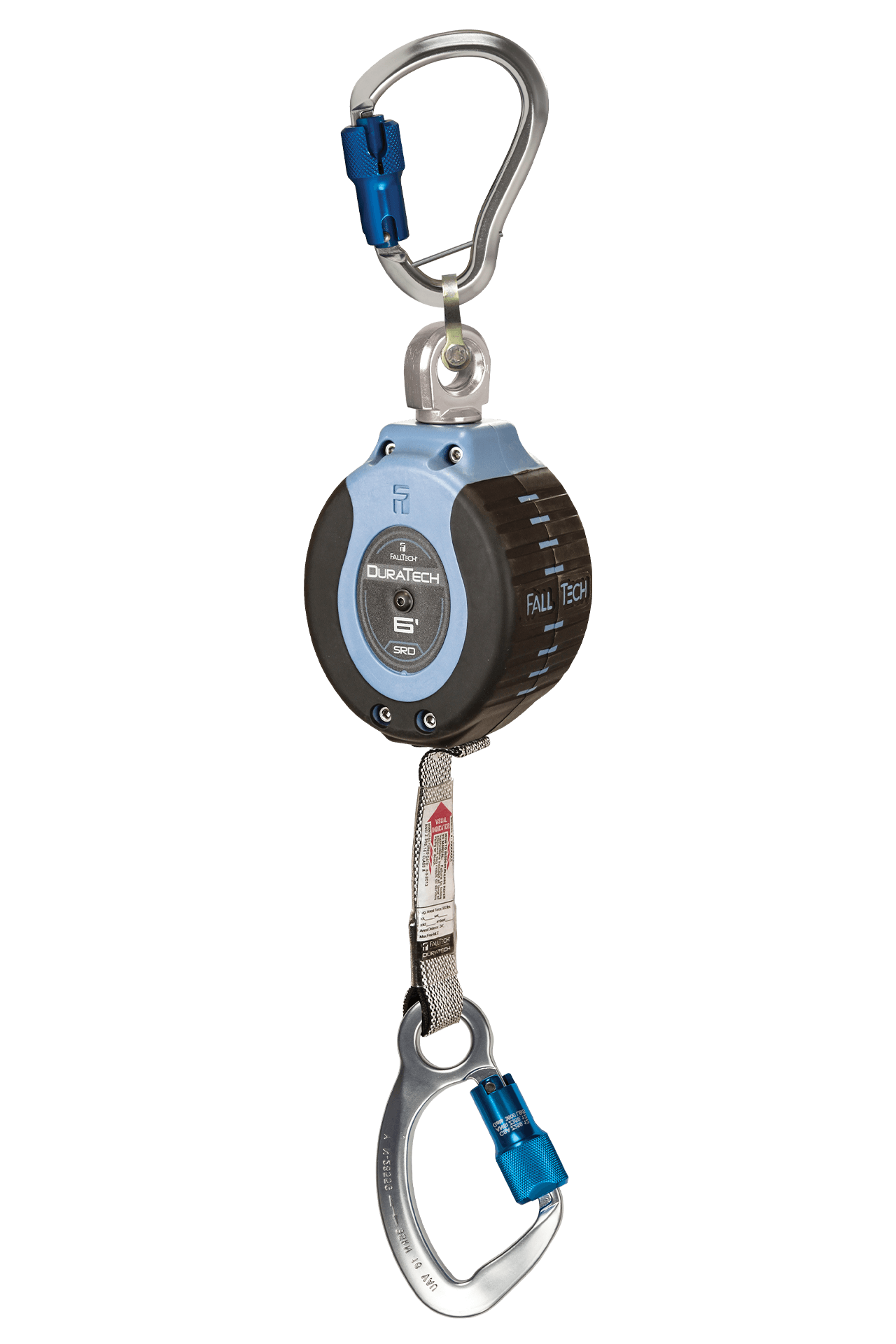 FallTech 6' DuraTech Personal SRL with Aluminum Carabiner Includes Aluminum Dorsal Connecting Carabiner - 82706SG6
